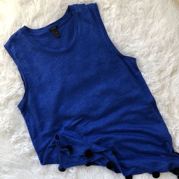J. Crew Pom Pom Tank Top - Picture 2 of 12